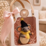 Woolen Mouse Keychain